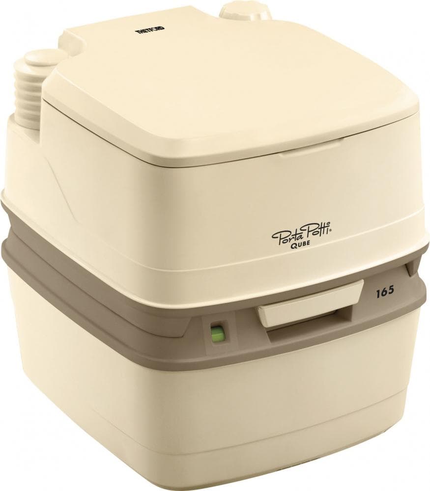 Toilette De Camping Porta Potti Qube 165 - Capacité 21 L, Avec Brosse Et Produit - Neuf Pour Camping, Van, Bateau